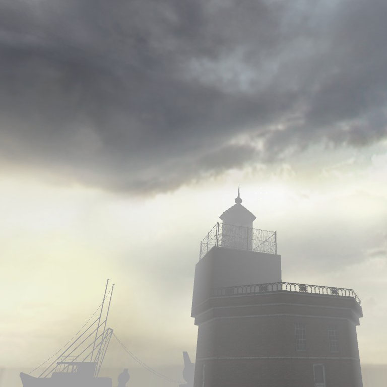 I'll miss them, those lighthouses in the mist...